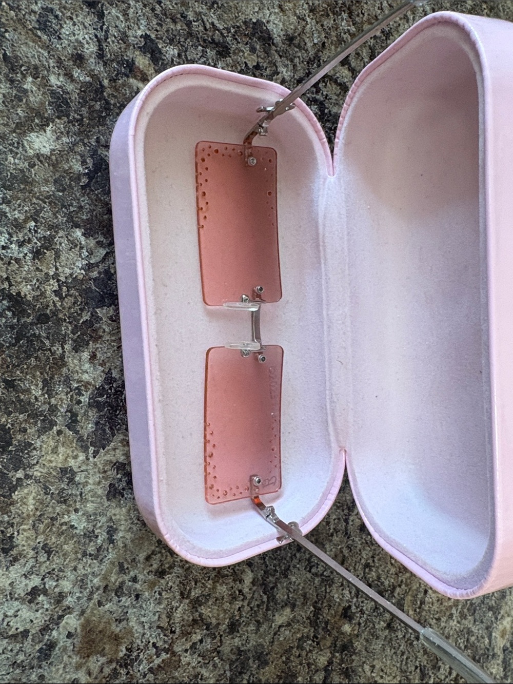 Barbie Pink Rimless Sunglasses with Crystal Accents - Picture 5 of 6